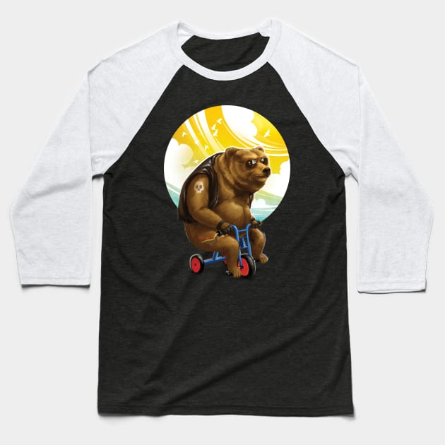 Born to bear wild Baseball T-Shirt by dracoimagem